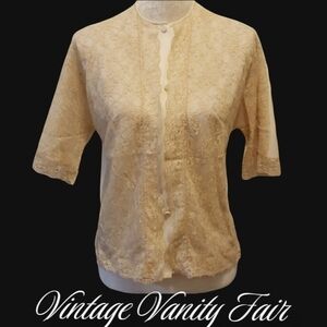 VINTAGE robe bed jacket USA